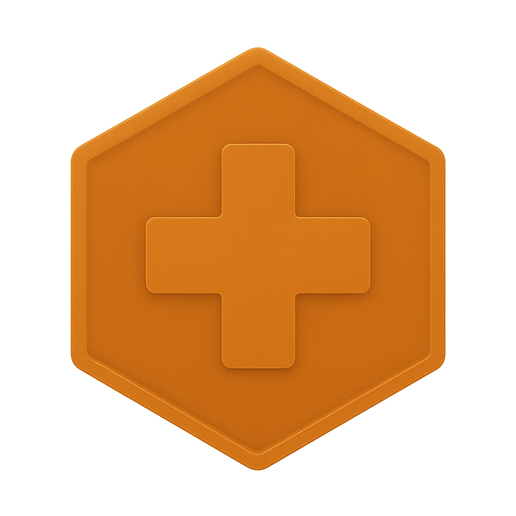 Health and safety-min 3D chrome shield to symbolize protection and reliability.