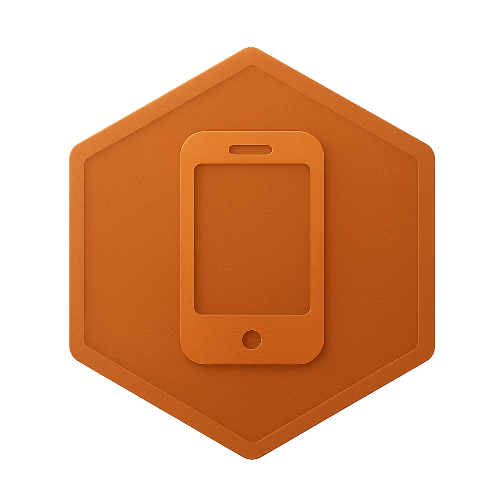 Mobile-min 3D chrome shield to symbolize protection and reliability.