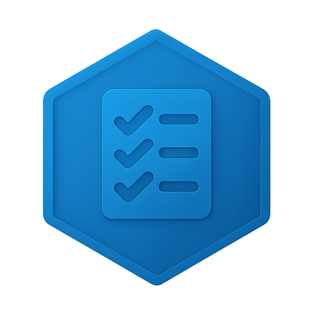 Tasks-min 3D chrome shield to symbolize protection and reliability.